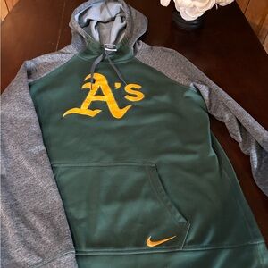 Nike Green and Gray Hoodie